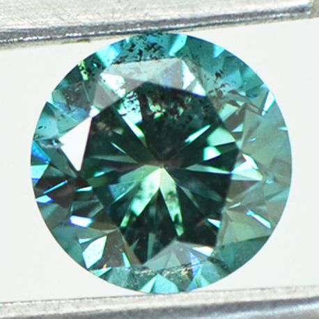 Loose Blue Diamond Round Shape 0.80 Carat SI2