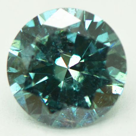 Loose Round Diamond Fancy Blue Color 0.98 Carat SI2