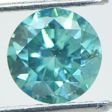 Blue Round Diamond 0.96 Carat VS2
