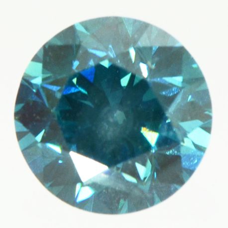 Fancy Blue Diamond Round 0.90 Carat SI1