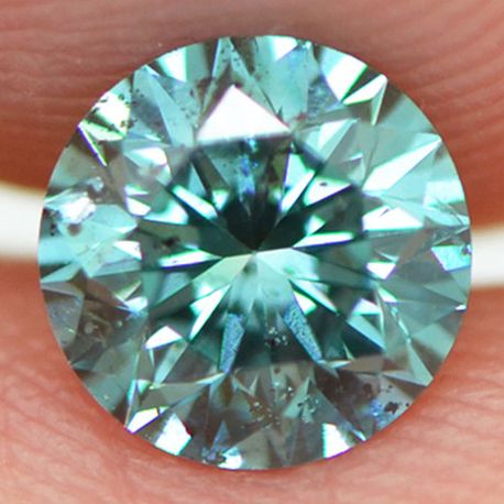 Blue Diamond Round 0.90 Carat SI1
