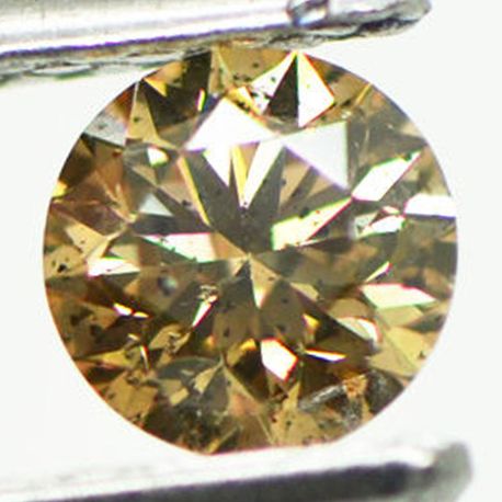 GIA Fancy Brown Loose Round Cut Diamond 0.46 Carat