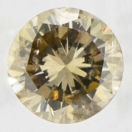 Round Diamond Natural Fancy Brown 0.45 Carat I1 IGI Certificate