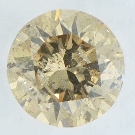 Fancy Brown Round Diamond 0.43 Carat I1 IGI Certificate