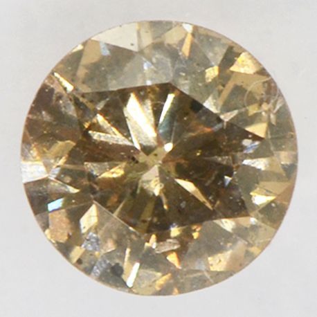 Round Diamond Natural Fancy Brown 0.40 Carat I1 IGI Certificate
