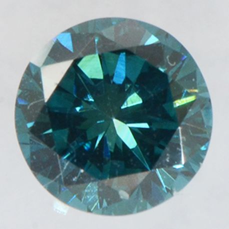 0.31 Carat Round Cut Diamond Fancy Blue Color SI1 IGI Certificate