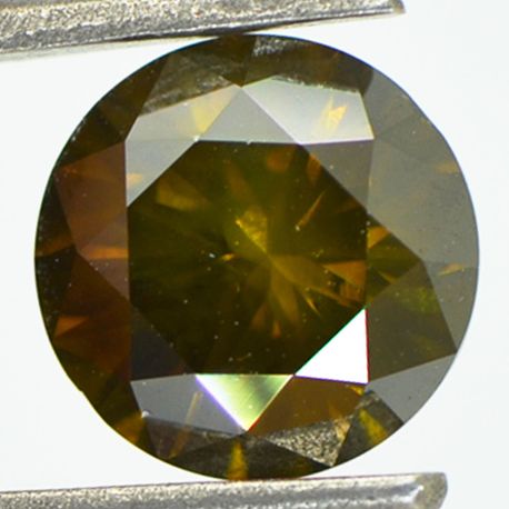 Round Cut Diamond Fancy Brown VS2 2.21 Carat