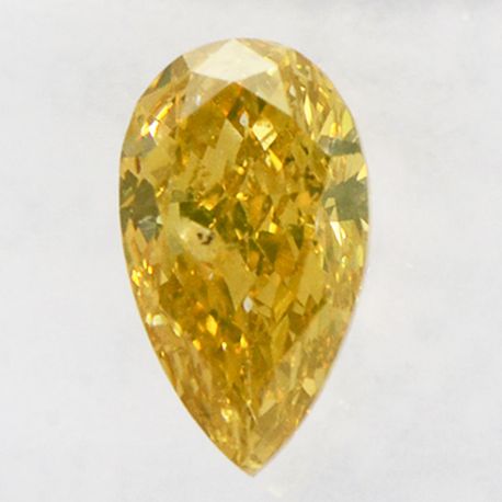 Pear Shape Diamond Fancy Brown 0.52 Carat I1 IGI Certificate