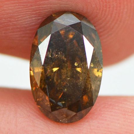 Oval Cut Diamond Fancy Brown 2.15 Carat I1