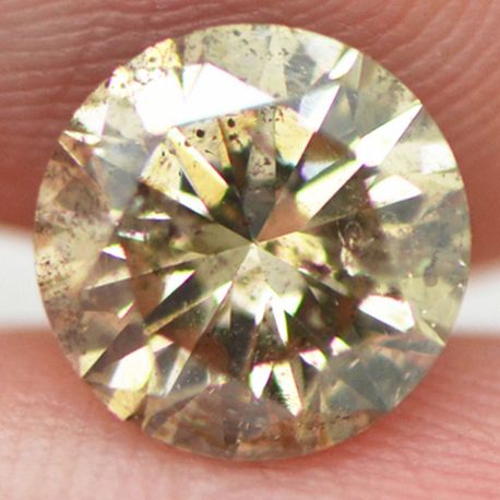 Loose Fancy Champagne Round Diamond 2 Carat SI2
