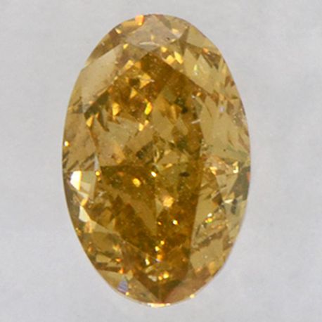Oval Diamond Fancy Yellowish Brown 0.53 Carat SI1 IGI Certificate