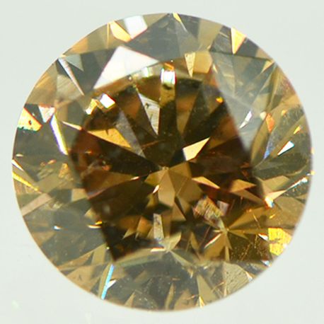 Round Cut Diamond Fancy Brown Color VS2 2.02 Carat
