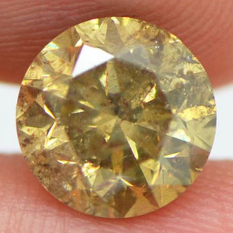 Loose Fancy Champagne Round Diamond 3 Carat I1
