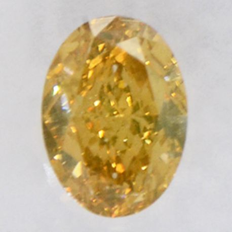 Oval Cut Diamond Fancy Yellowish Brown 0.50 Carat VS2 IGI Certified