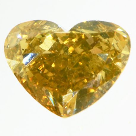 Heart Diamond Fancy Champagne 0.52 Carat SI1
