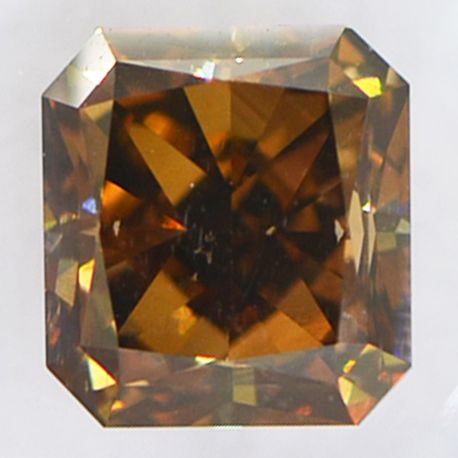 Radiant Cut Diamond 2 Carat Natural Fancy Brown SI2 IGI Certificate