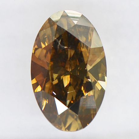 Oval Diamond Natural Brown Color 1.99 Carat SI1 IGI Certified