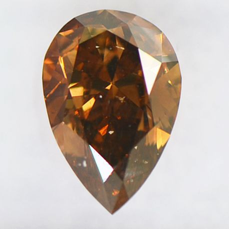 Pear Shape Diamond Brown Color 1.50 Carat SI1 IGI Certificate