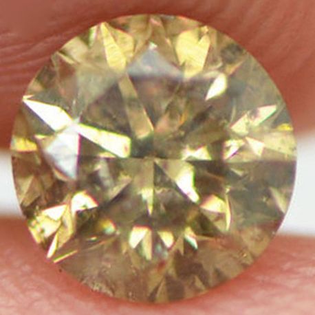 Loose Round Cut Diamond Champagne 0.60 Carat SI3