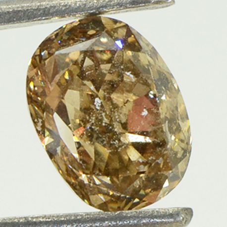Oval Cut Diamond Fancy Brown Color VS2 1.51 Carat