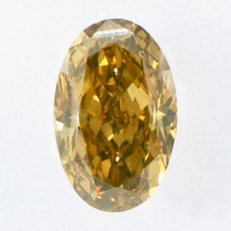 Oval Shaped Diamond Fancy Brown Color 0.66 Carat VS1 IGI Certificate