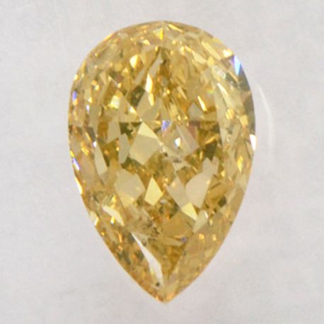 Brown Pear Shape Diamond 0.88 Carat I1 IGI Certificate