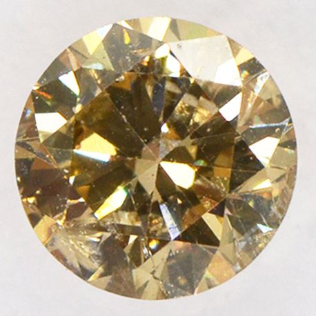 Brown Round Diamond 0.61 Carat I1 IGI Certificate