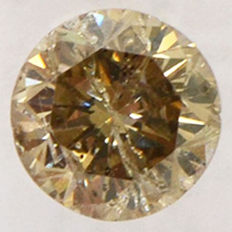 Round Diamond Natural Fancy Brown 0.60 Carat I1 IGI Certificate