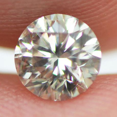 Loose Fancy Champagne Round Diamond 0.61 Carat SI1