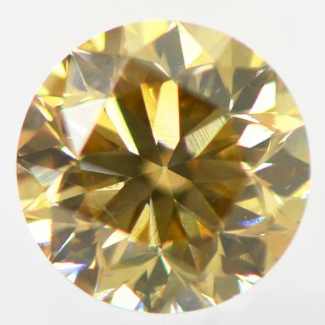 Round Cut Diamond Natural Fancy Brown Color 0.61 Carat VS2 IGI Certified