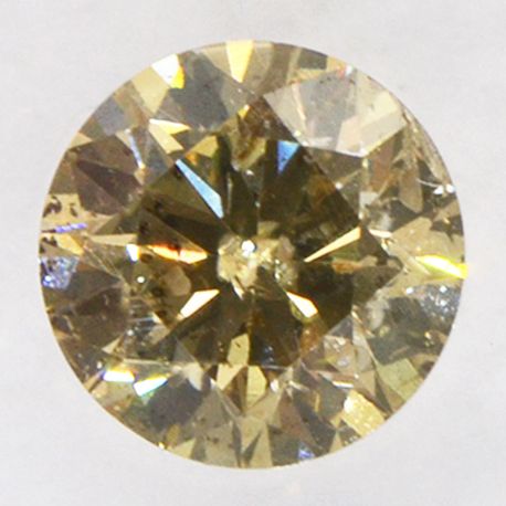 Brown Diamond Round 0.62 Carat I1 IGI Certificate
