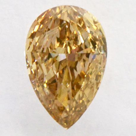 Pear Shape Diamond Fancy Brown 0.51 Carat VS1 IGI Certificate
