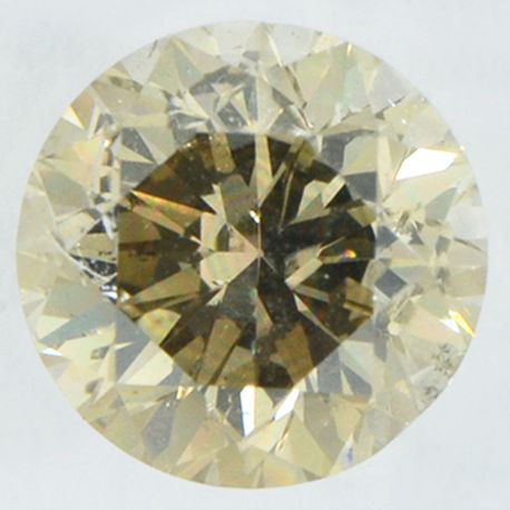 Round Diamond Natural Brown 0.64 Carat I1 IGI Certificate