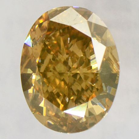 Oval Shape Diamond Fancy Brown 0.61 Carat VS2 IGI Certificate