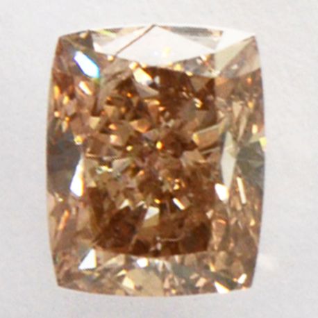 Cushion Cut Diamond Fancy Brown 0.62 Carat I1 IGI Certificate
