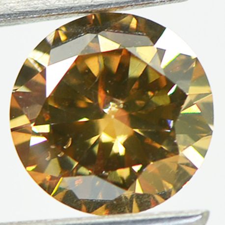 Loose Round Diamond Natural Fancy Brown VS2 2.01 Carat
