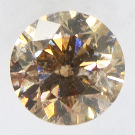 Round Diamond Fancy Brown Loose 0.47 Carat I1 IGI Certificate