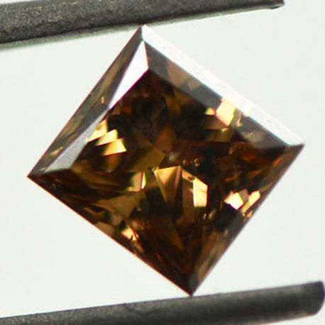 Fancy Brown Color Princess Diamond 0.70 Carat SI1
