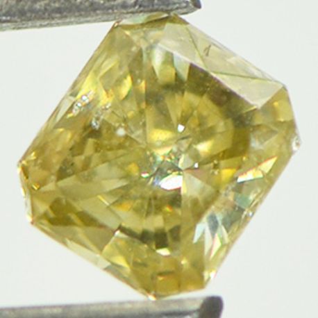Radiant Cut Shape Diamond Fancy Brownish Yellow Loose 0.48 Carat GIA Certificate