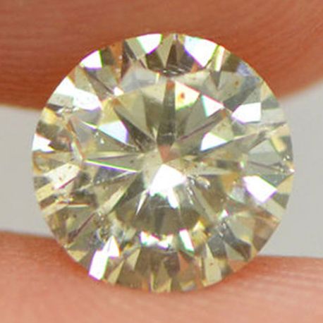 GIA Natural Diamond Loose Certified 1 ct Fancy Yellow Brown Round Brilliant Cut