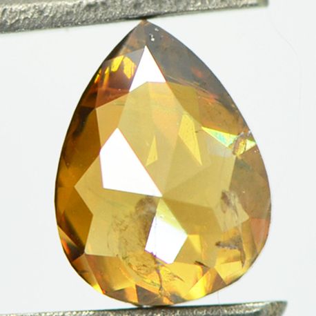 Loose Pear Shape Diamond Fancy Champagne 1.87 Carat SI1