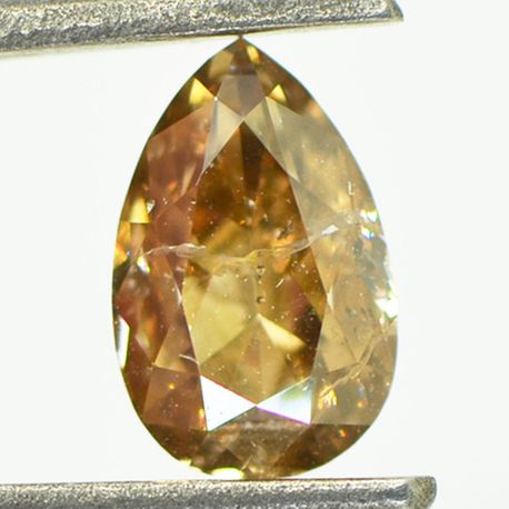 Pear Shape Diamond Fancy Champagne 1.23 Carat SI2