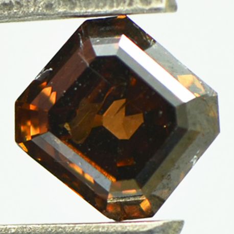 Loose Asscher Diamond Fancy Brown 1.10 Carat SI1