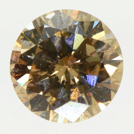 Loose Round Diamond Fancy Champagne 0.90 Carat VS2