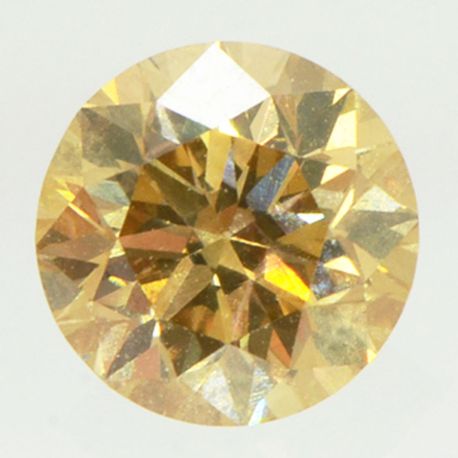 Fancy Brownish Orange Diamond Round 0.98 Carat VS1