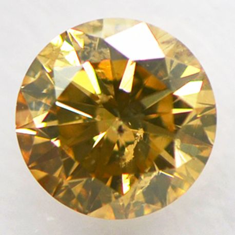 Round Cut Diamond Natural Fancy Brown 1.06 Carat I1 IGI Certificate