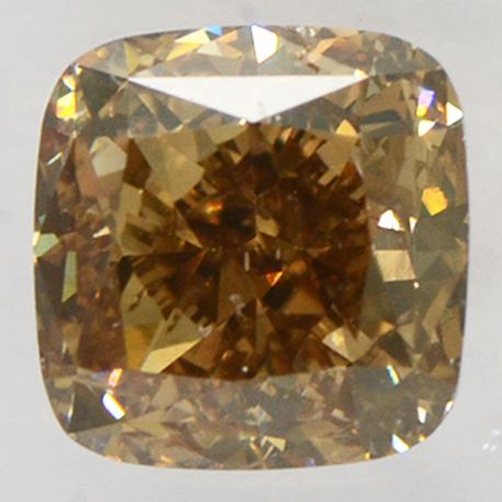 Cushion Diamond Fancy Orangy Brown 1.05 Carat SI2 IGI Certificate