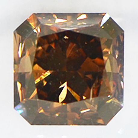 Radiant Cut Diamond Fancy Brown Color 1.71 Carat SI1 IGI Certificate