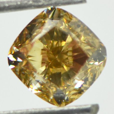 Cushion Cut Diamond Fancy Yellowish Brown 1.06 Carat SI1 GIA 