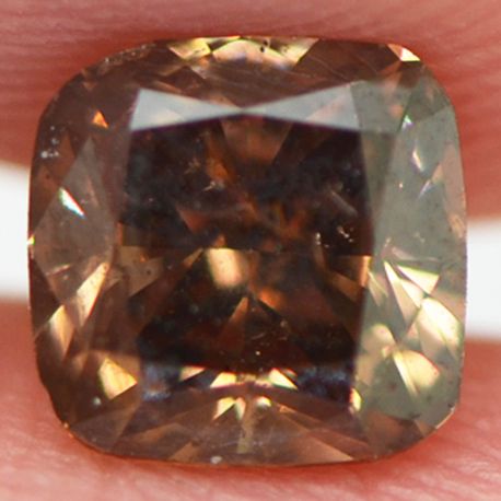 Cushion Cut Diamond Fancy Brown 0.93 Carat SI1